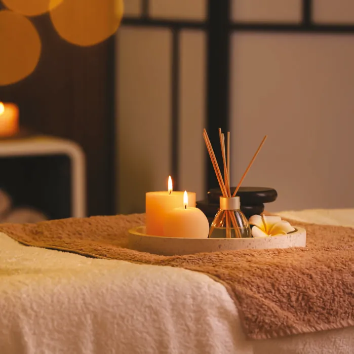 Spa treatment room, representative of the spa and salon at The Trilight Kokapet
